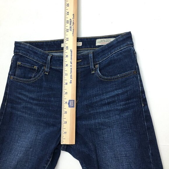 Levi's 721 Women's High Rise Skinny Jeans Selvedge Denim Dark Wash size 25 - Picture 9 of 12